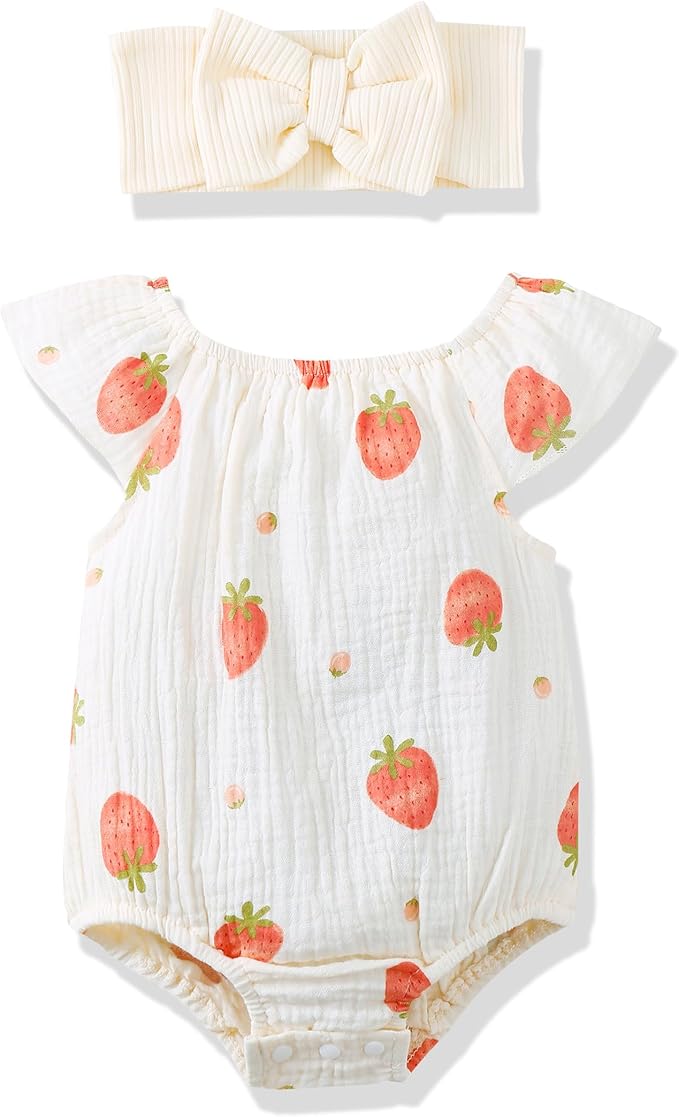 Renotemy Newborn Baby Girl Clothes Coming Home Summer Outfits Preemie-18M | by Renotemy