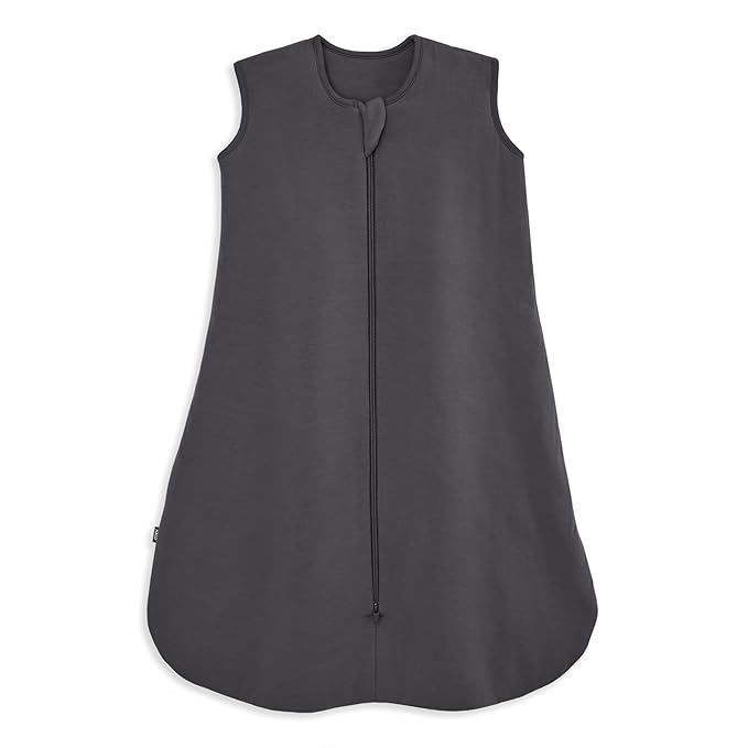HALO SuperSoft Bamboo Wearable Blanket 1.5 TOG – Buttery Soft, Plush Baby Sleep Sack for Newborns, Infants & Toddlers, Hip-Healthy Design, Machine Washable, 6-12 Months, Medium, Charcoal