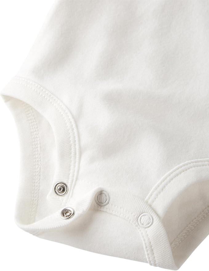 little planet by carter's Unisex Baby 3-pack Short Sleeve Bodysuits Made - Image 2