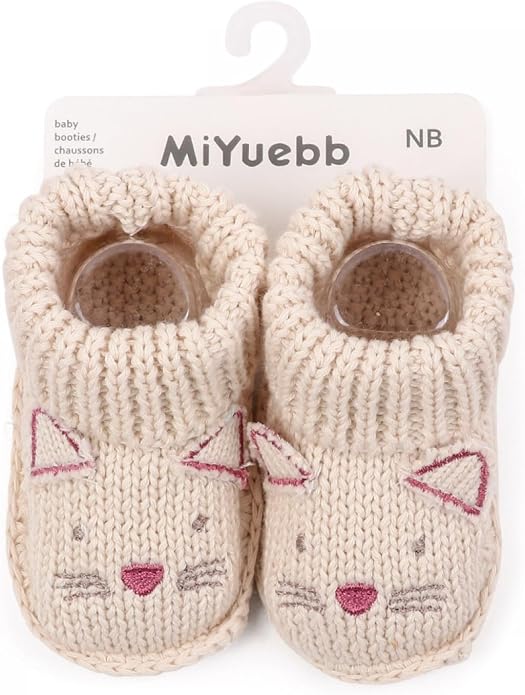 Infant Baby Boys Girls Knitted Booties Soft Cute First Walking Socks Shoes | - Image 5