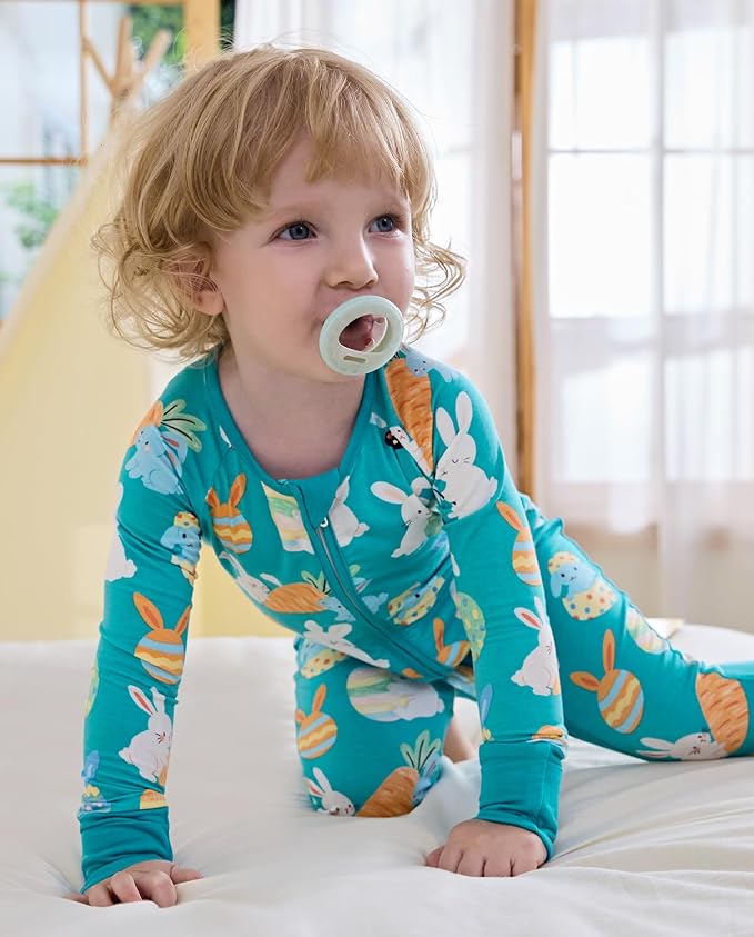 babee Reshinee Bamboo Viscose Baby Footie Pajama, Zipper Sleeper Boys Girls | - Image 7