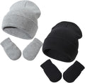 Baby Beanie Hat Gloves Set, Kids Winter Warm Knit Hat by DANMY