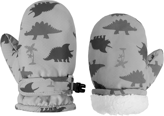 Toddler Mittens Lined Fleece Snow Gloves by Fynnsure