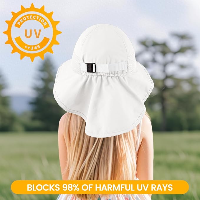 Baby Sun Hat with Neck Flap UPF 50+ - Image 3