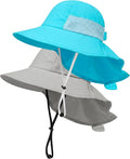 Toddler Baby Sun Hat Kids Summer Beach Essentials Adjustable Beach Hats by HONGTEYA
