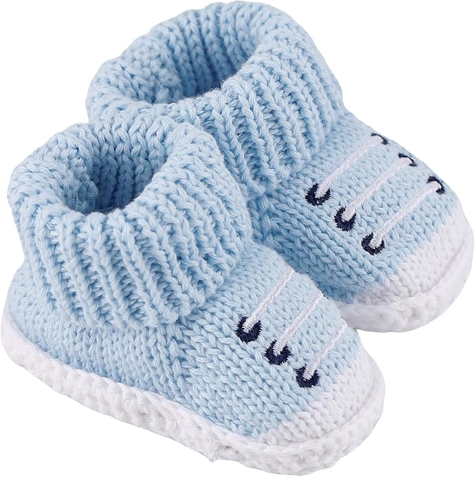 Newborn Knit Booties Soft Baby Sock Boots - Image 5