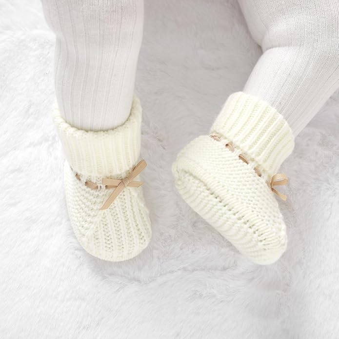 mimixiong Baby Booties Newborn Infant Sock Shoes | Hand Knitting Crochet Boy - Image 4