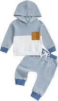 Infant Baby Boy Fall Winter Clothes Outfit Hooded Long Sweatshirt Pant Set by LIOMENGZI
