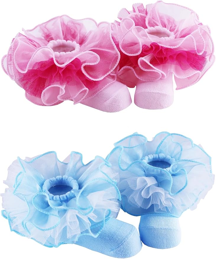 PrinceSasa Little Baby Girl Princess Lace Ruffles Socks Set - Image 4
