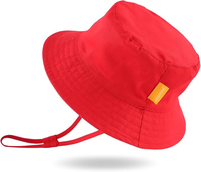 JANGANNSA Cotton Baby Sun Hat Infant Toddler Boys Girls Bucket Hats Summer Sun by JANGANNSA