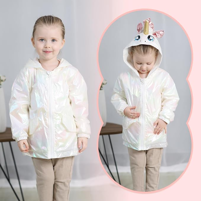 YOUNGER TREE Toddler Baby Boy Girl Duck Raincoat Cute Cartoon Hoodie Zipper - Image 2