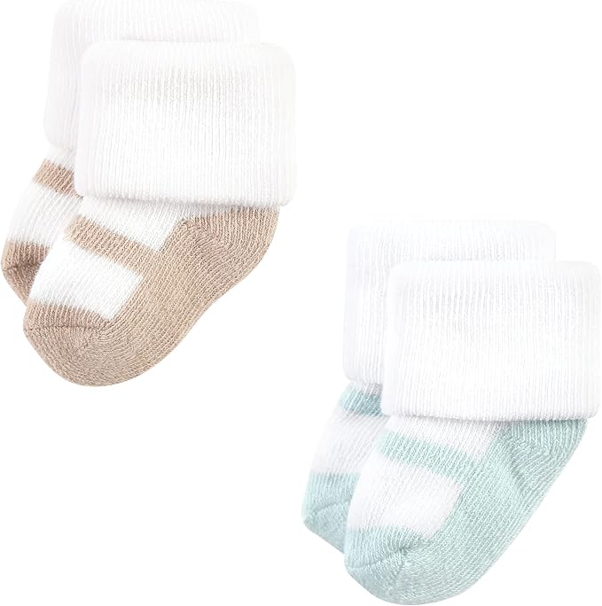 Hudson Baby Baby 8-pack Cotton Rich Newborn and Terry Socks - Image 5