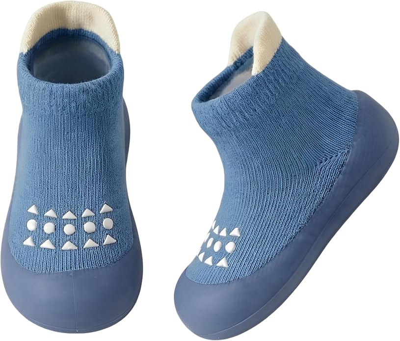 Baby Sock Shoes Toddler Walking Shoes Infant Slippers | Soft Rubber Sole by AniKigu