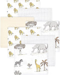Little Treasure Hudson Baby Cotton Poly Flannel Receiving Blankets Multipack by HudsonBaby