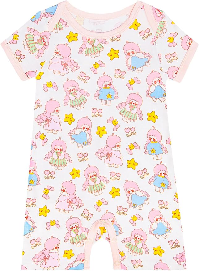 GUISBY Baby Rayon Romper Pajamas, 0-24M | Silky Soft Feel，Snap Closure，Footless by GUISBY