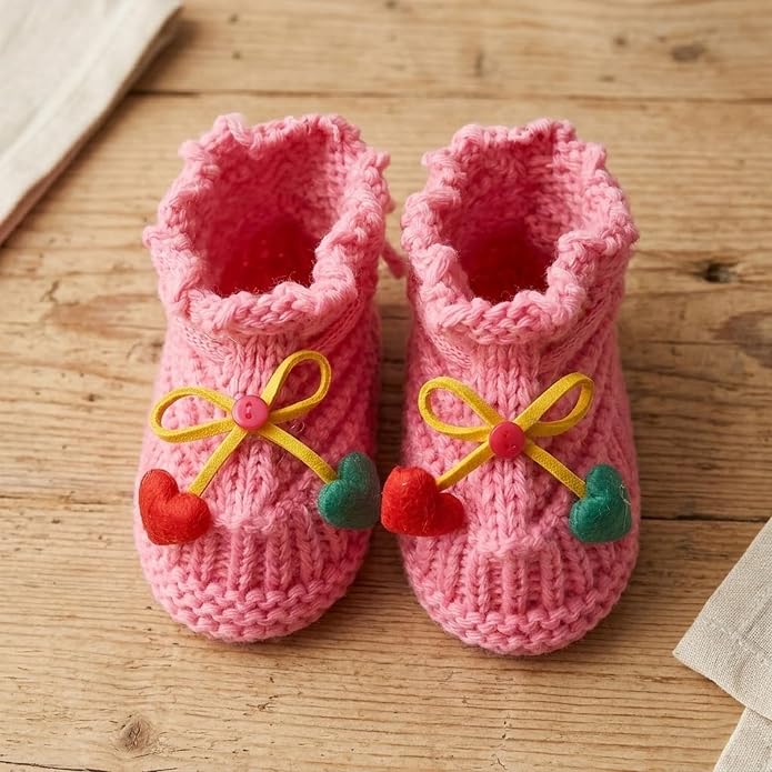 Infant Baby Boys Girls Knitted Booties Soft Cute First Walking Socks Shoes | - Image 5