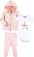 Little Treasure Baby Hoodie, Bodysuit Or Tee Top, and Pant Set by Little+Treasure