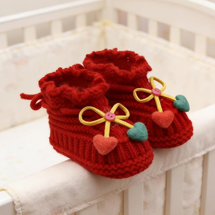 Infant Baby Boys Girls Knitted Booties Soft Cute First Walking Socks Shoes | - Image 2