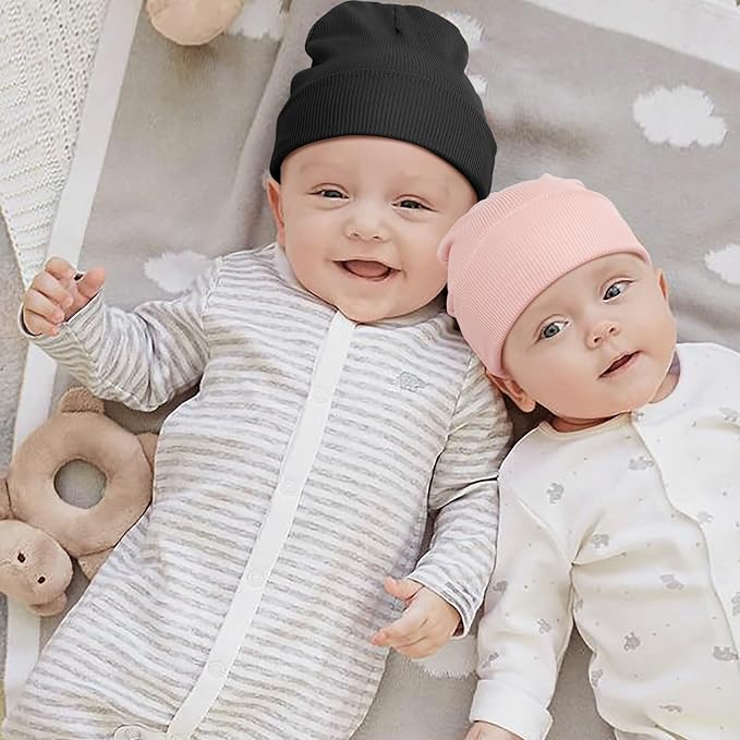 DRESHOW BQUBO 6 Pack Baby Newborn Hats Set - Image 3