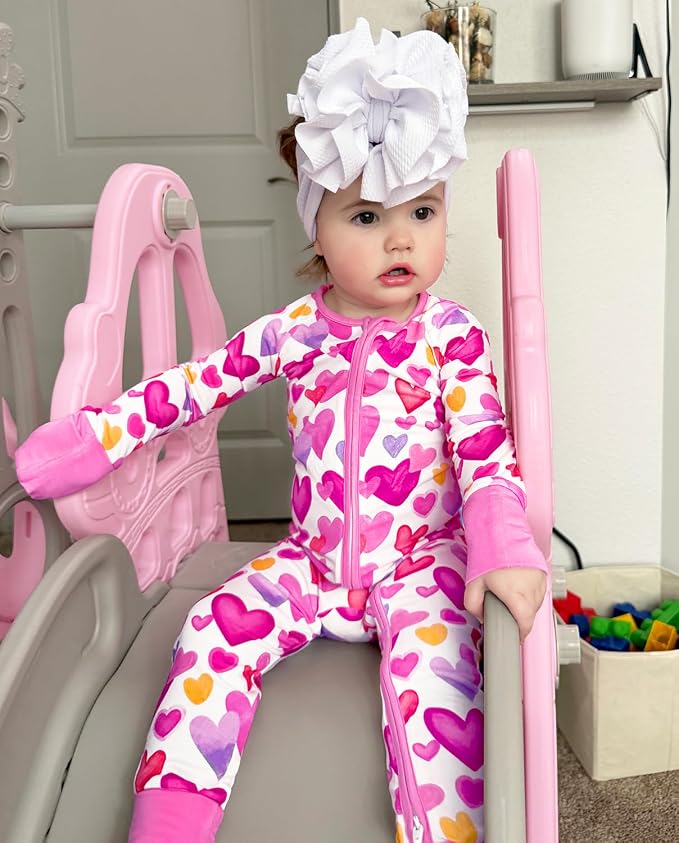 babee Reshinee Viscose Derived from Bamboo Baby Footie Pajamas Convertible - Image 5