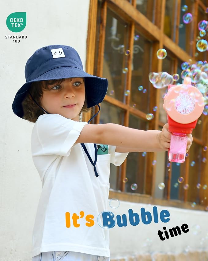 FURTALK Baby Sun Hat Toddler Bucket Hat Beach Smile Face UPF 50+ | Stays in the - Image 5