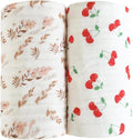 REPRECONF Muslin Baby Blanket 2 Pack, 6 Layer Cotton Swaddle Blanket 43x43 | by REPRECONF