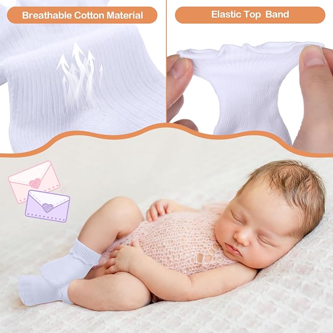 Toulite 12 Pairs Preemie Ankle Socks - Image 4
