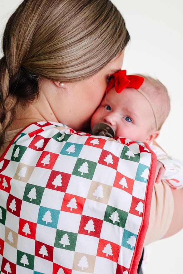 Copper Pearl Baby Burp Cloth Large 21''x10'' Size Premium Absorbent Triple Layer 3-Pack Gift Set Jolly