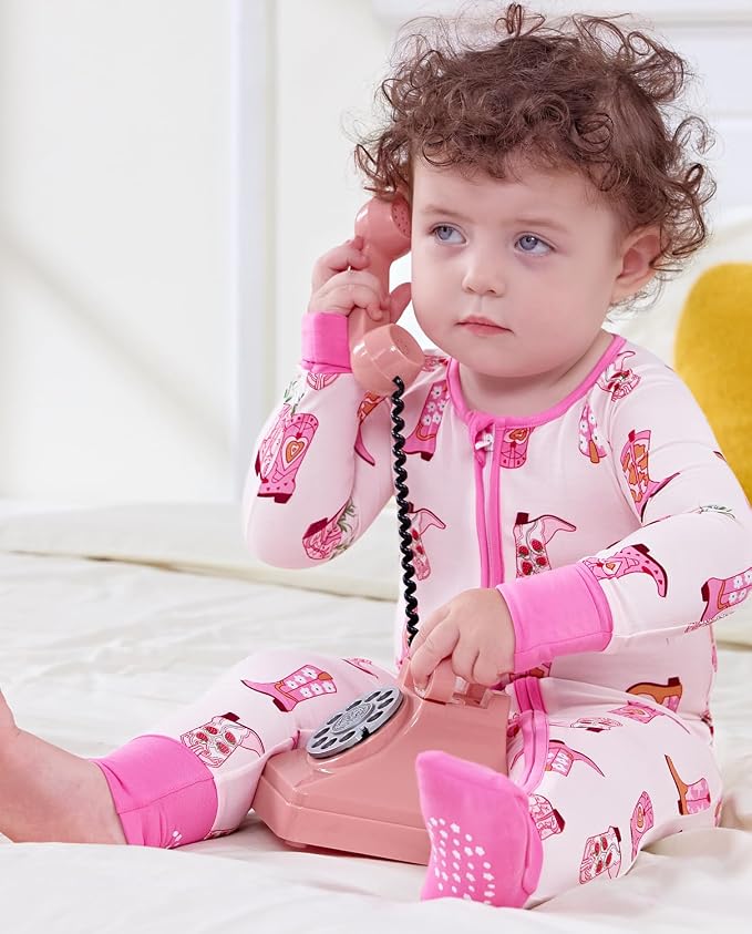 babee Reshinee Viscose derived from bamboo Baby Pajamas Convertible Footie - Image 5