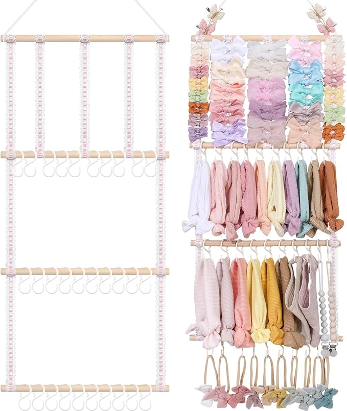 POVETIRE Headband Holder Hair Bows Organizer by POVETIRE
