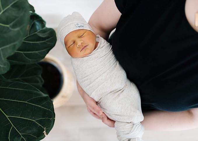 Copper Pearl Swaddle Blankets for Newborns | Soft Stretchy Receiving Blankets - Image 7