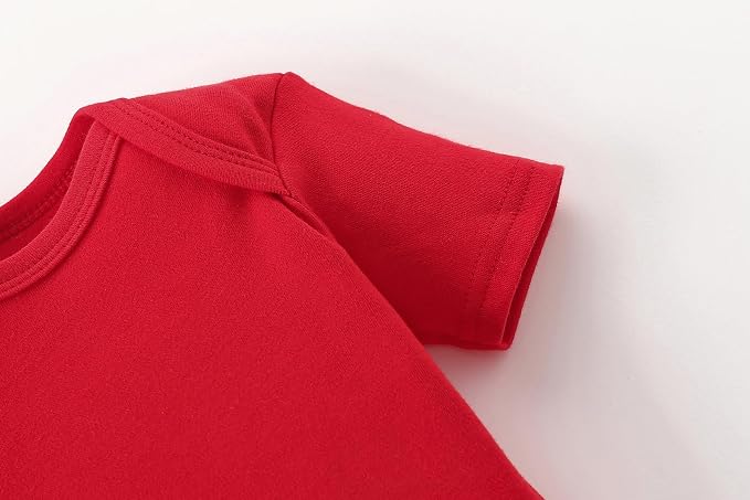AIWUHE Unisex-Baby Short Sleeve Bodysuits Cotton One-piece Boy Girl Summer - Image 5
