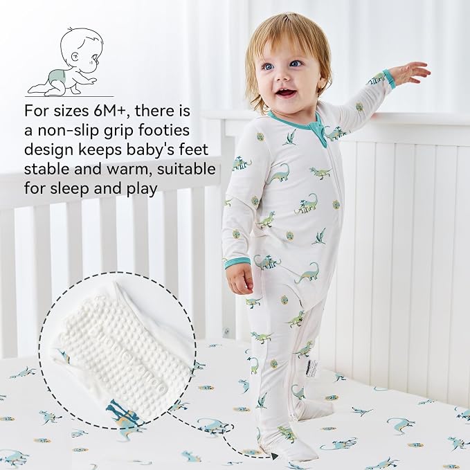 Okayinn BubblePanda Rayon Made From Bamboo Baby Pajamas Long Sleeve Months - Image 4