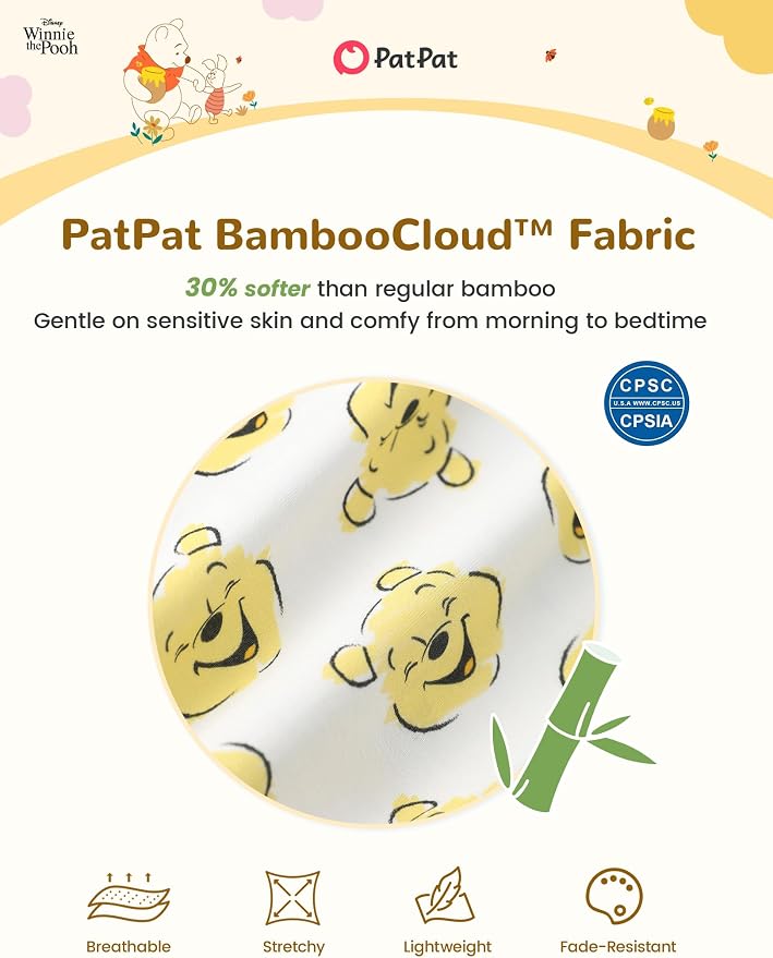Disney Baby Viscose Made from Bamboo 3-Pack Bodysuits Set Newborn to Infant - Image 6