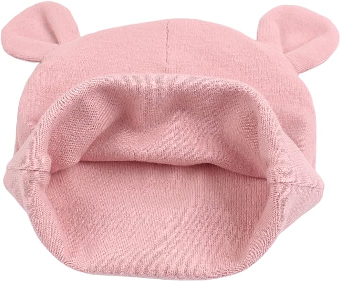 Pesaat Newborn Hospital Hat 0-12Months Preemie Boys Girls Beanie Solid Infant - Image 3