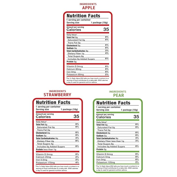 Nature’s Turn Freeze-Dried Fruit Crisps –Healthy, Gluten-Free,Crispy & Delicious, Plant-Based Snack,Ideal for Cereal, Smoothies,School Lunches,& On-the-Go,Lunchbox Snack Variety Bags of 15 (0.35 oz Each)