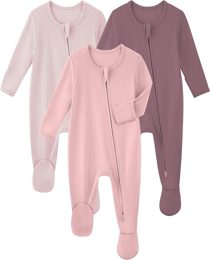 Yoofoss Viscose Bamboo Baby Pajamas Newborn Sleepers by YOOFOSS