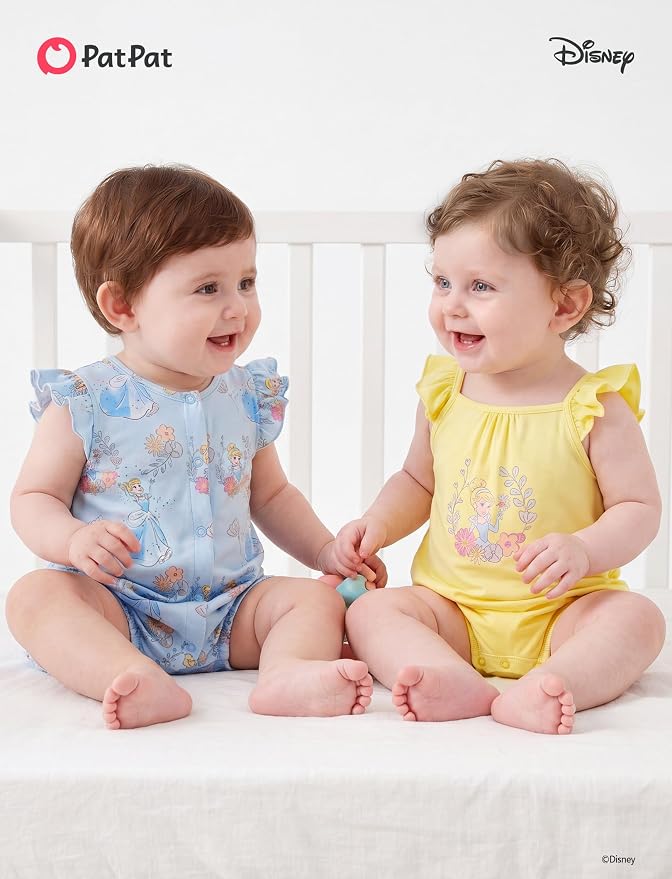 Disney Baby Girls Viscose Made from Bamboo 2 Packs Breathable Bodysuit - Image 7