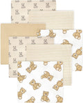 Little Treasure Hudson Baby Cotton Poly Flannel Receiving Blankets Multipack by HudsonBaby