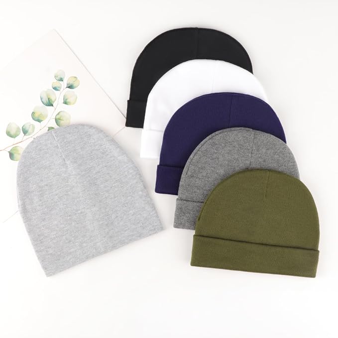 DRESHOW BQUBO 6 Pack Baby Beanie Hats - Image 7