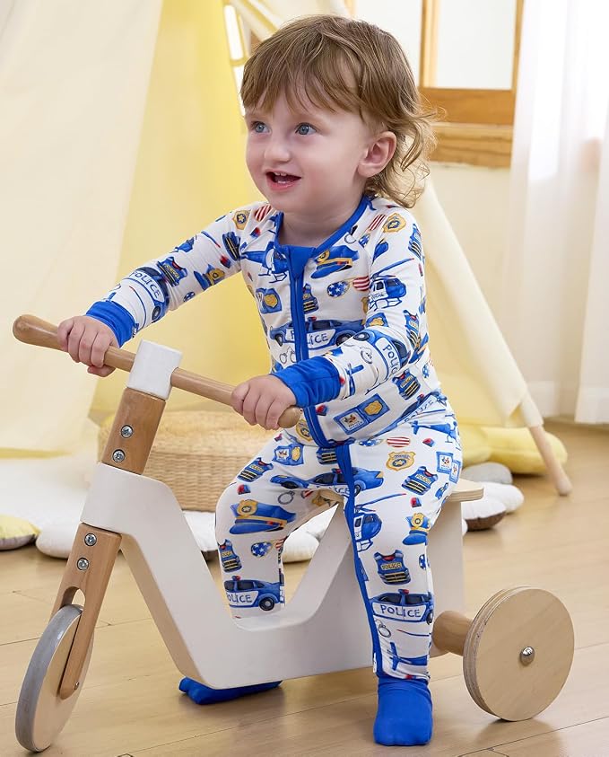 babee Reshinee Bamboo Viscose Baby Footie Pajama, Zipper Sleeper Boys Girls | - Image 5