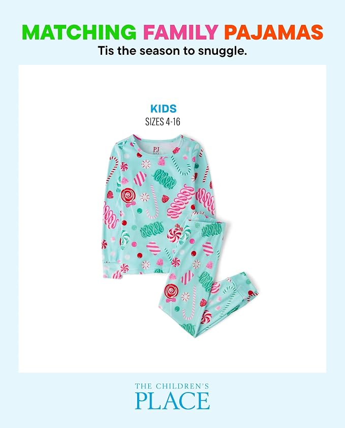 The Children's Place Baby Kids Christmas 2 Piece Pajama Sets - Image 2