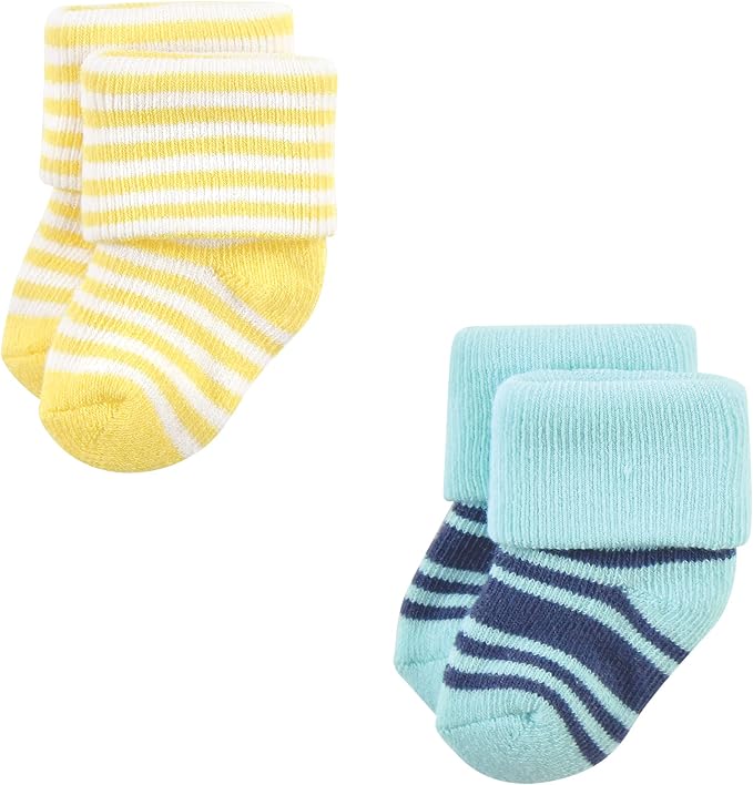 Hudson Baby Baby 8-pack Cotton Rich Newborn and Terry Socks - Image 5