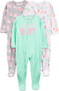 Simple Joys by Carter's Girls Loose-Fit Flame Resistant Fleece Footed Pajamas by SimpleJoysbyCarters