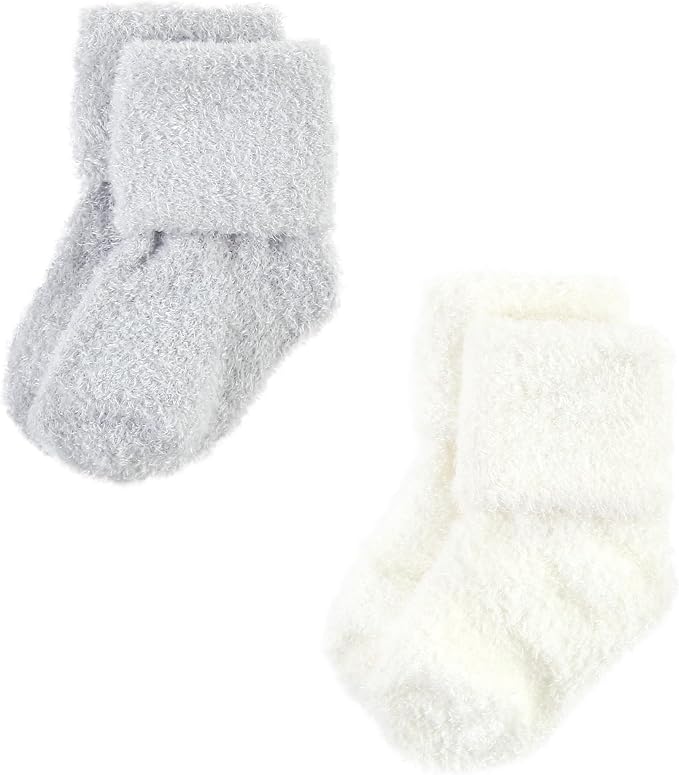 Hudson Baby Baby 8-pack Cotton Rich Newborn and Terry Socks - Image 5