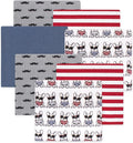 Little Treasure Hudson Baby Cotton Poly Flannel Receiving Blankets Multipack by HudsonBaby