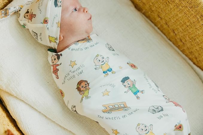 Copper Pearl Swaddle Blankets for Newborns | Soft Stretchy Receiving Blankets - Image 7