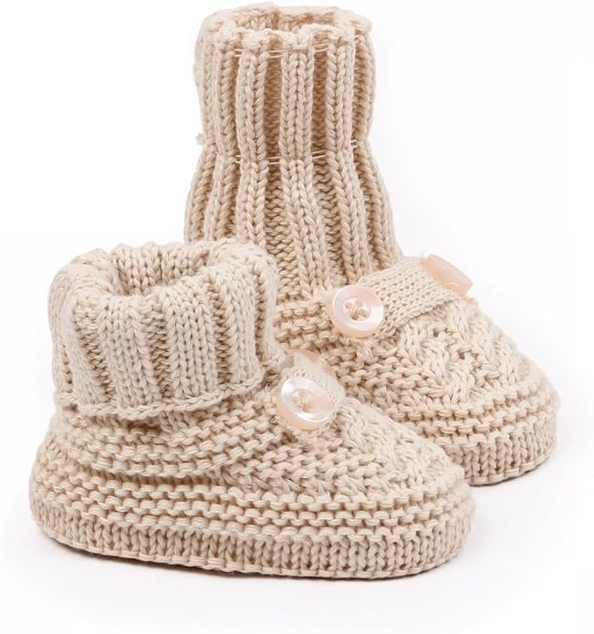 Infant Baby Boys Girls Knitted Booties Soft Cute First Walking Socks Shoes | by WaiHeikki