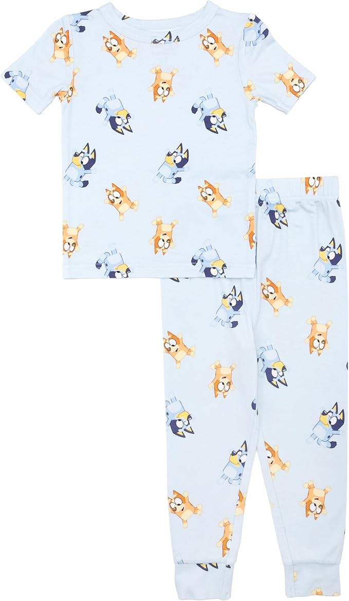 Bluey Boys' 2-piece Snug-fit Viscose Pajama Set, Soft & Cute by Bluey