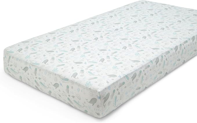 Delta Children 100% Organic Cotton Fitted Crib Sheets, Sea Life + 100% Organic - Image 15